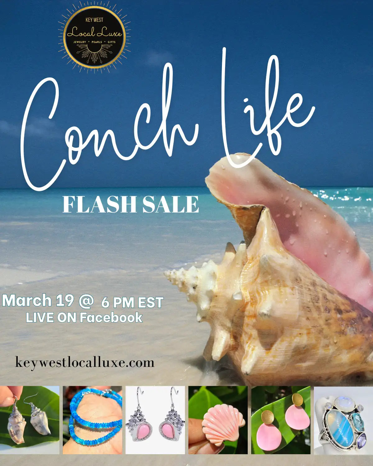 A large, naturally occurring conch shell with a creamy beige exterior and a soft pink interior.