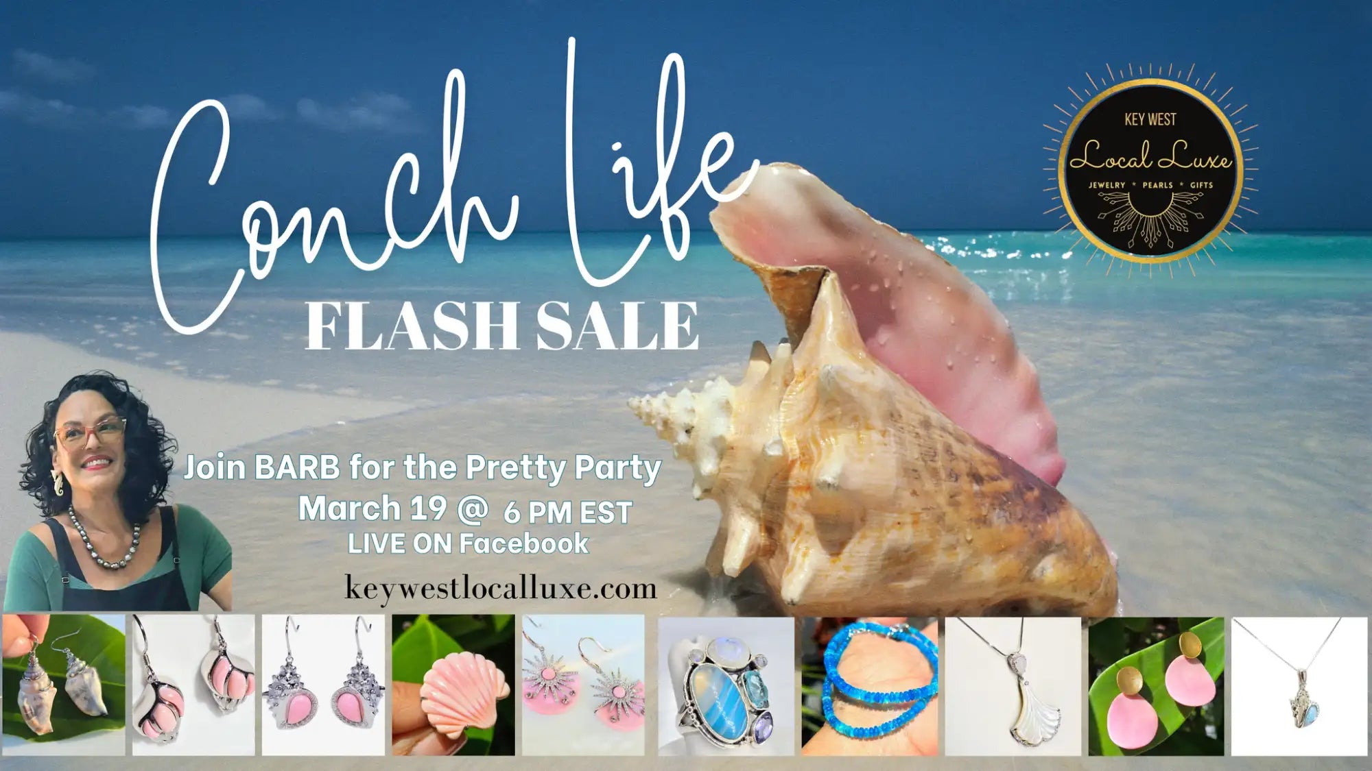 A large, naturally occurring conch shell with a pink interior and beige exterior.