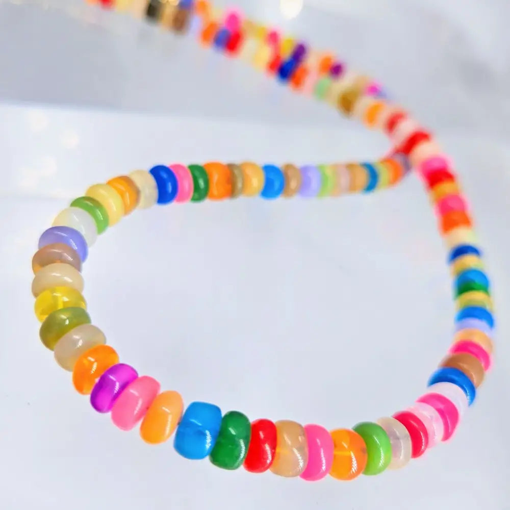 ?NEon Opal Candy’ 16’’ - 18’’ Necklace - Opals Gold Plated Brass Findings