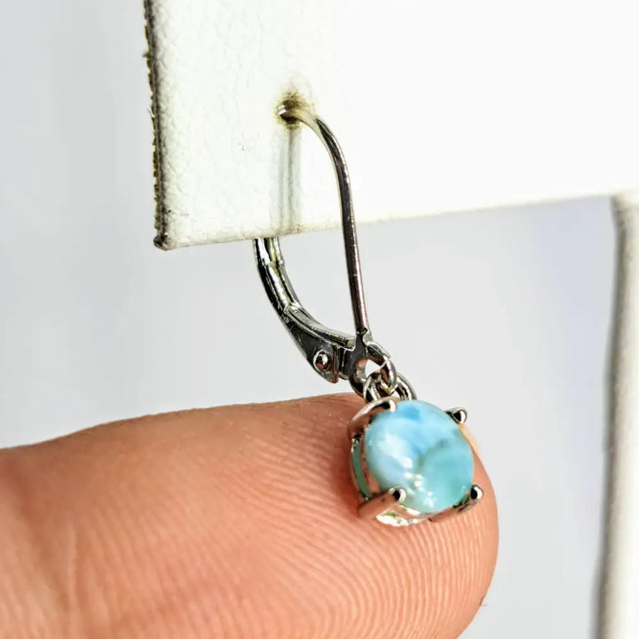 ?OCean’ 1’’ Earrings - Larimar Sterling or Gold