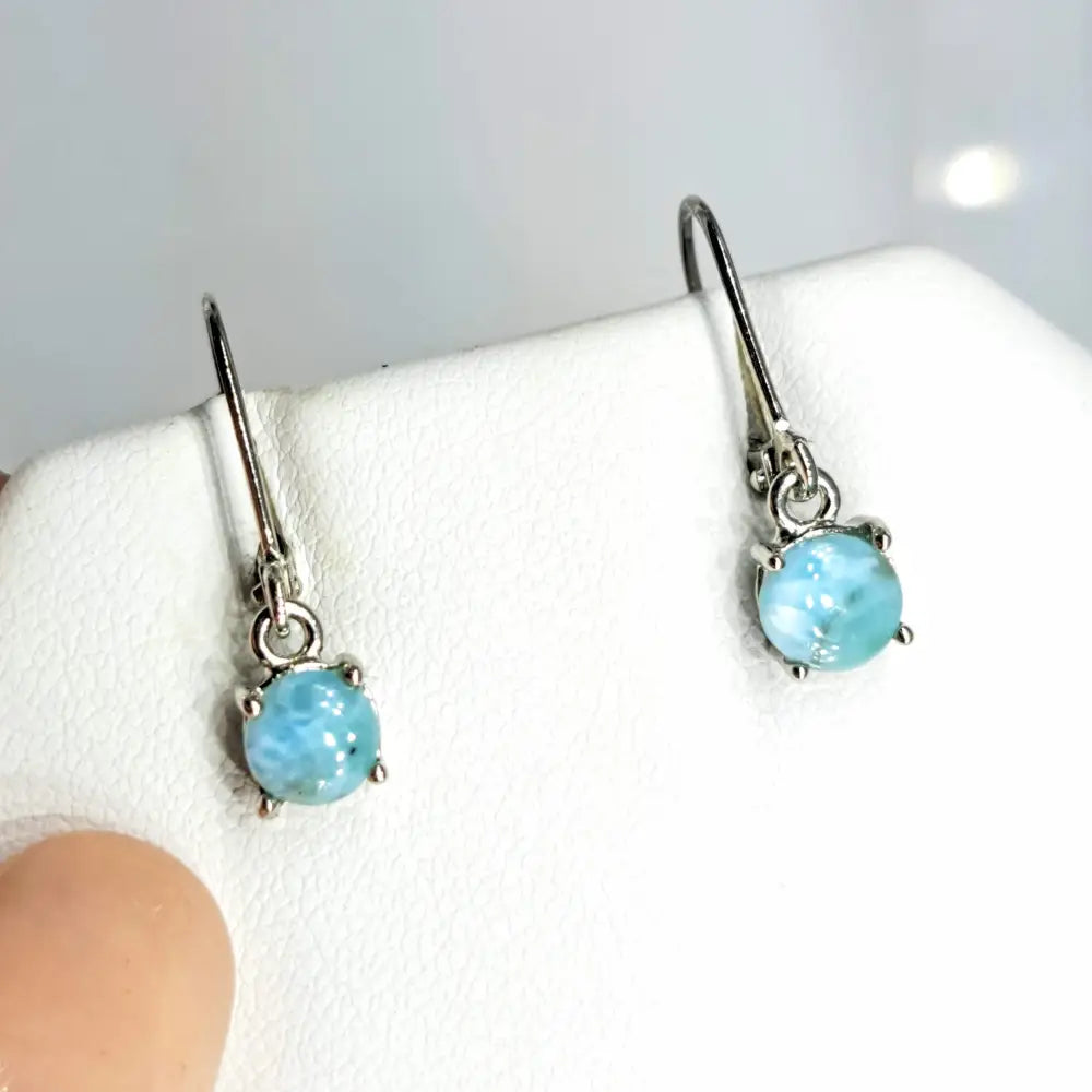 ?OCean’ 1’’ Earrings - Larimar Sterling or Gold