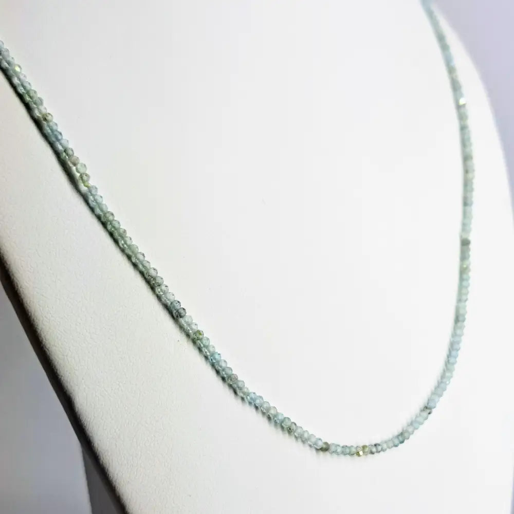 ?OCean Mist’ 20’’ Necklace - Aquamarine Sterling