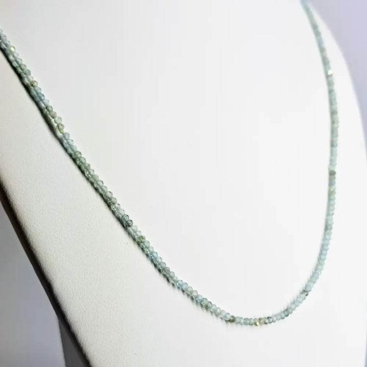?OCean Mist’ 20’’ Necklace - Aquamarine Sterling