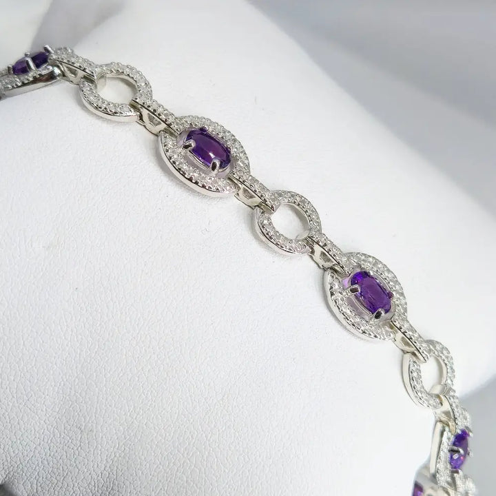 ?OH my Amethyst’ 7.25’’ Bracelet - Amethyst Sterling - Bracelets Key West Local Luxe