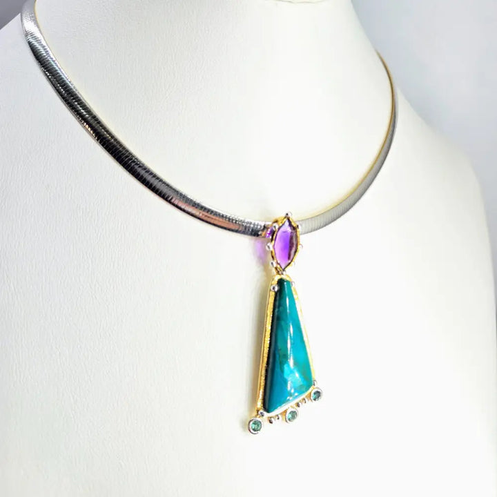 ?OMega Chains’ Necklaces - Reversible 18k Gold/sterling or Sterling - Necklace