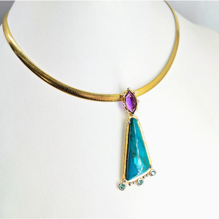 ?OMega Chains’ Necklaces - Reversible 18k Gold/sterling or Sterling - Necklace