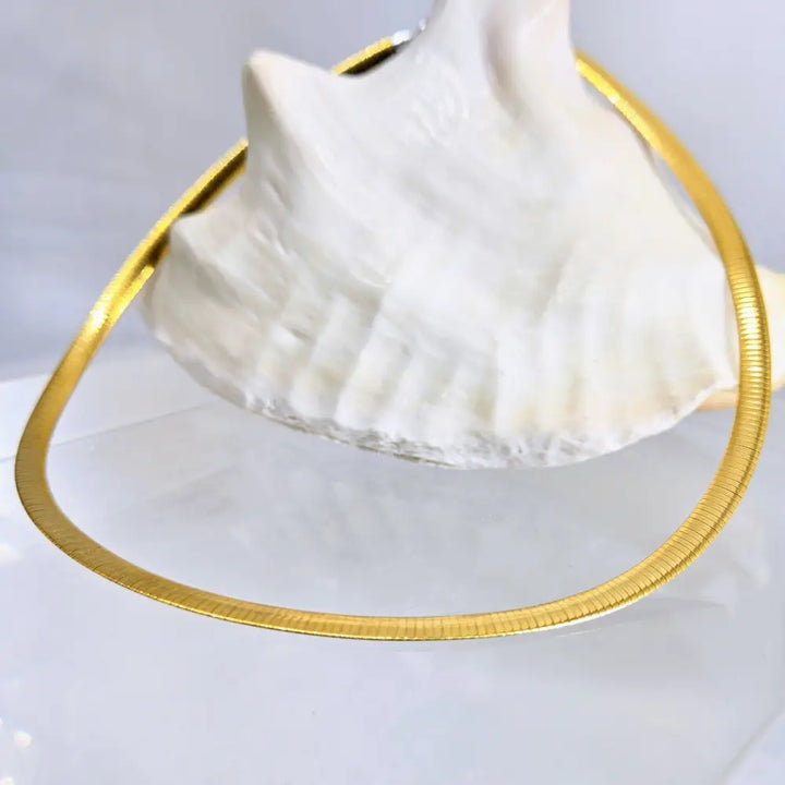 ?OMega Chains’ Necklaces - Reversible 18k Gold/sterling or Sterling - Gold / Necklace
