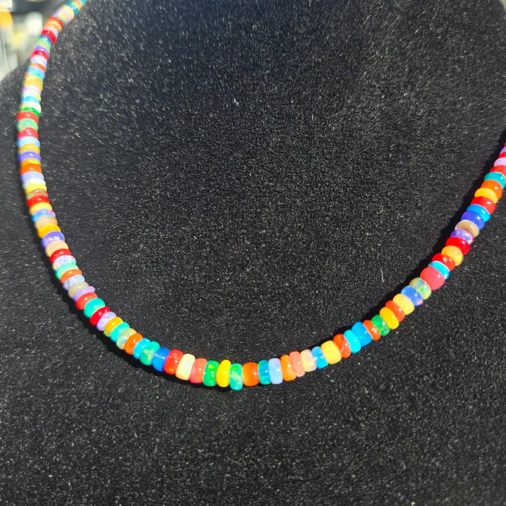 ?OPal Candy’ 16’’ - 18’’ Necklace - Opals Gold Plated Brass Findings