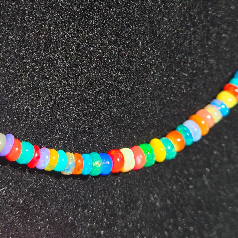?OPal Candy’ 16’’ - 18’’ Necklace - Opals Gold Plated Brass Findings