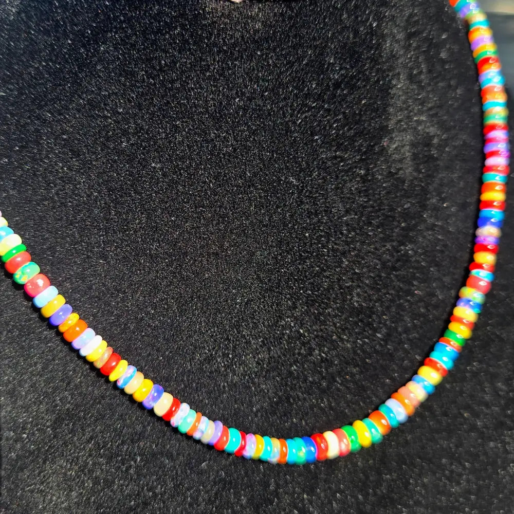 ?OPal Candy’ 16’’ - 18’’ Necklace - Opals Gold Plated Brass Findings