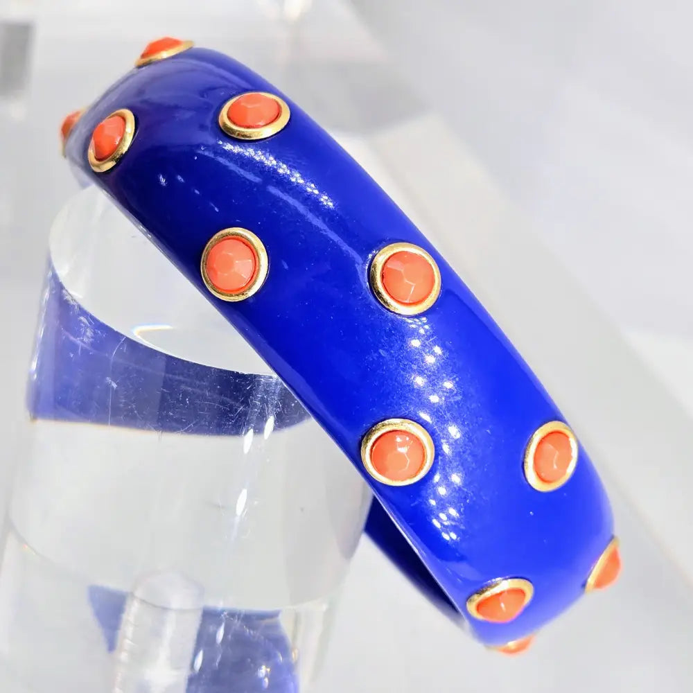 ?ORangina Queena’ 2.5’’ Bracelet - Resin Jeweler’s Brass