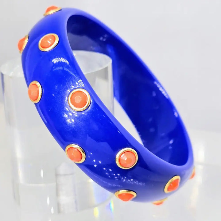 ?ORangina Queena’ 2.5’’ Bracelet - Resin Jeweler’s Brass