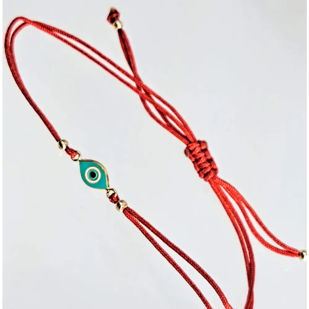 Outlet ?Good Vibes!’ Adj. Sz Bracelets - (many Styles!) 14k Gold Enamel Poly-silk - Pendant