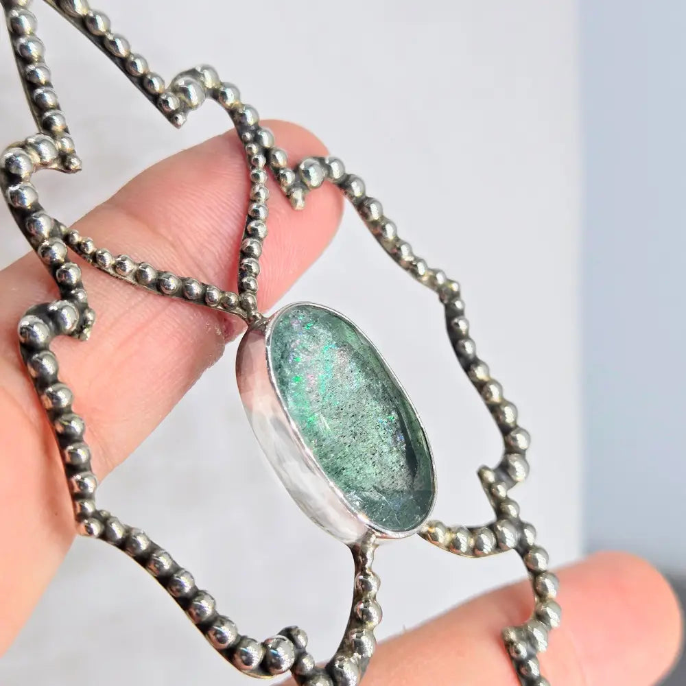 Outlet: ?Marquis De Mar’ Pendant - Aquamarine Sterling Cable Necklace