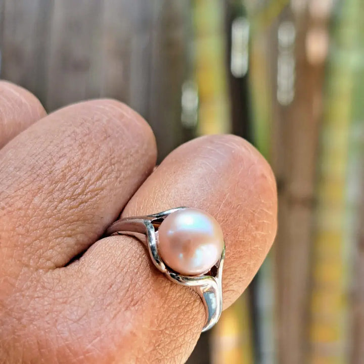 ?PEarl Bloom’ Ring - Pearl Sterling