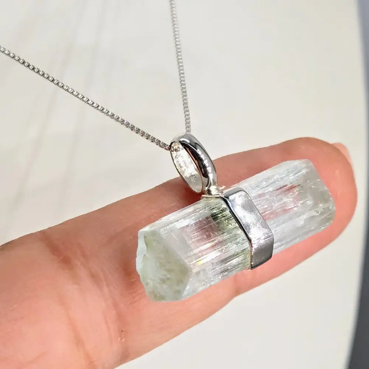 ?PErfect Balance’.75’’ Pendant - Aquamarine Sterling