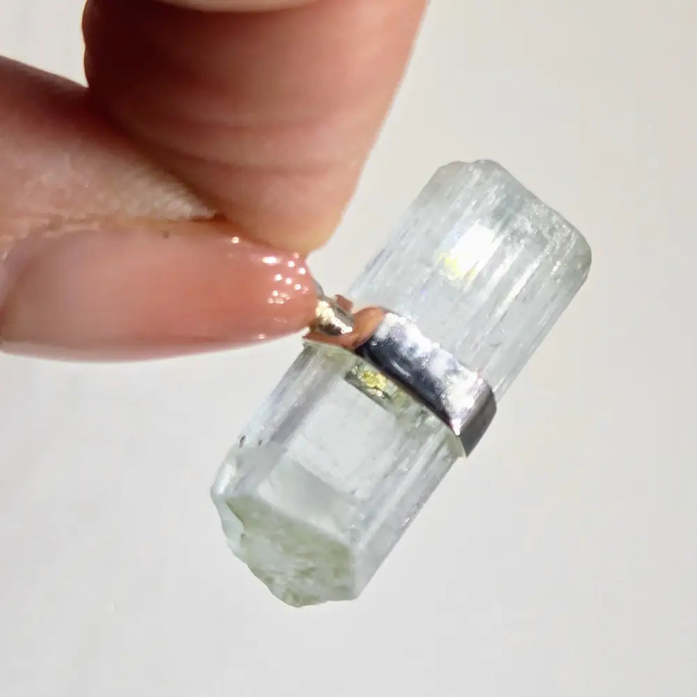 ?PErfect Balance’.75’’ Pendant - Aquamarine Sterling