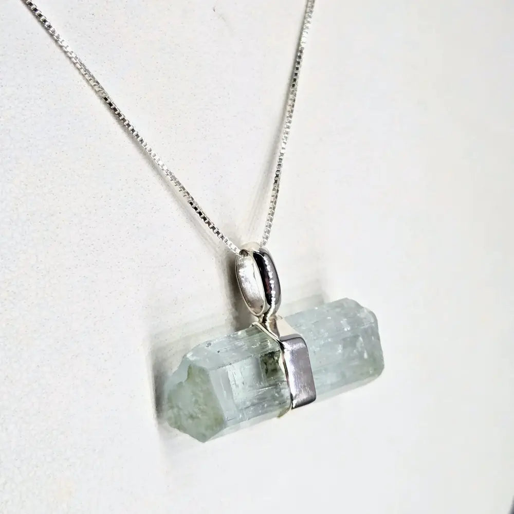?PErfect Balance’.75’’ Pendant - Aquamarine Sterling