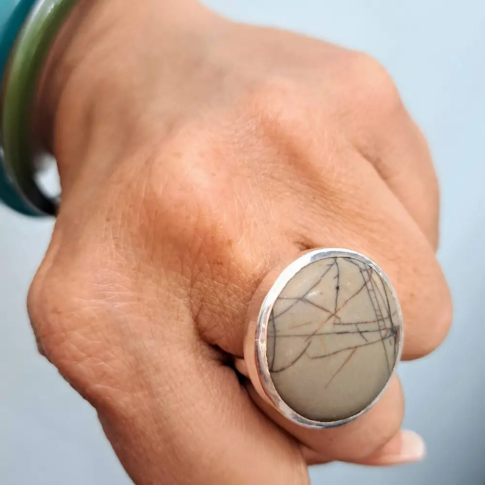 ?PIcasso’ Sz 8 Ring - Jasper Sterling