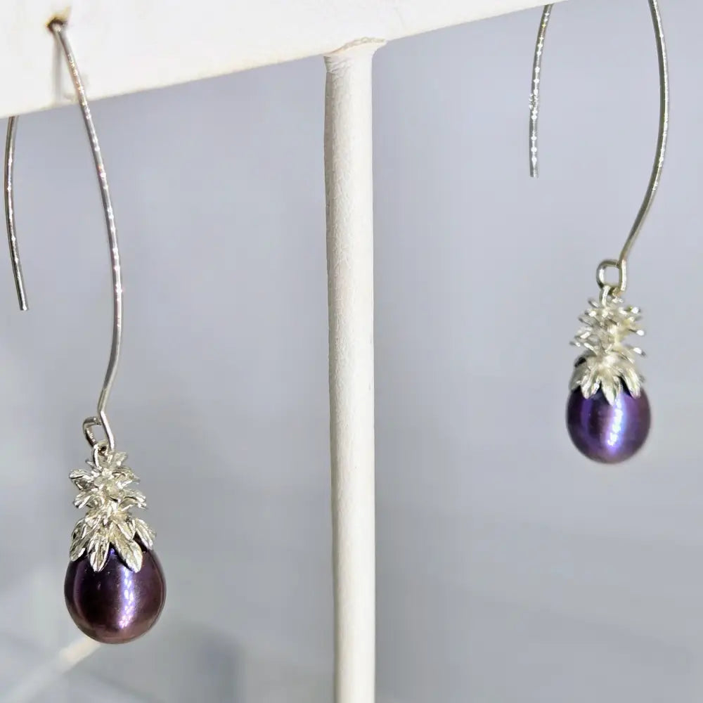 ?PIneapples!’ 2’’ Earrings - Pearls Anti-tarnish Sterling