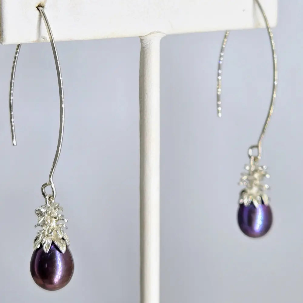 ?PIneapples!’ 2’’ Earrings - Pearls Anti-tarnish Sterling