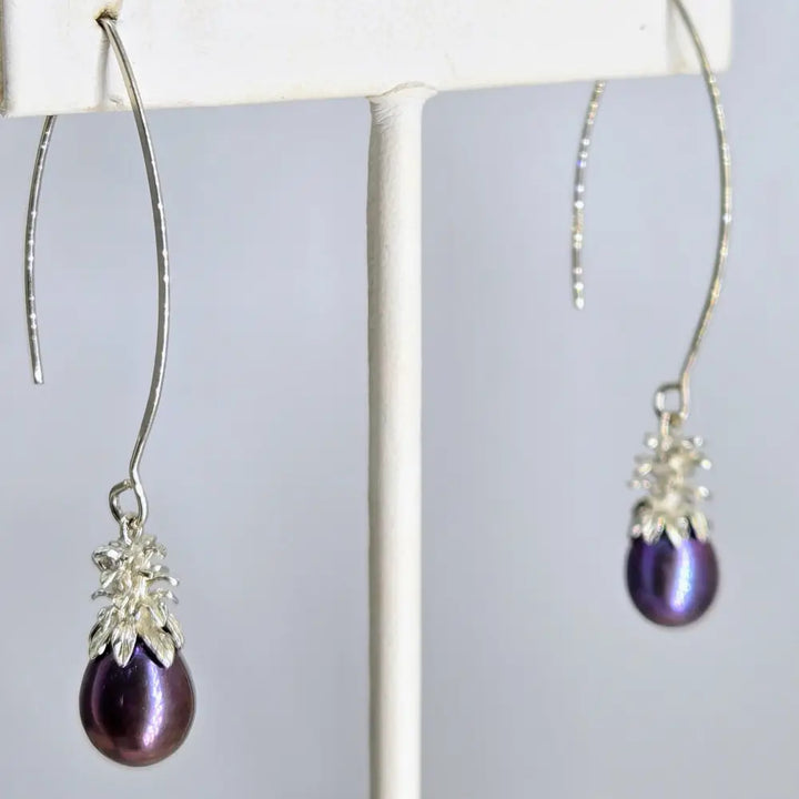 ?PIneapples!’ 2’’ Earrings - Pearls Anti-tarnish Sterling