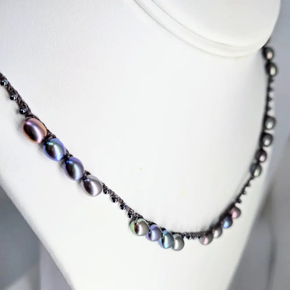 ?PRetty as a Peacock’ 16-18’’ Necklace - Peacock Pearls Sterling