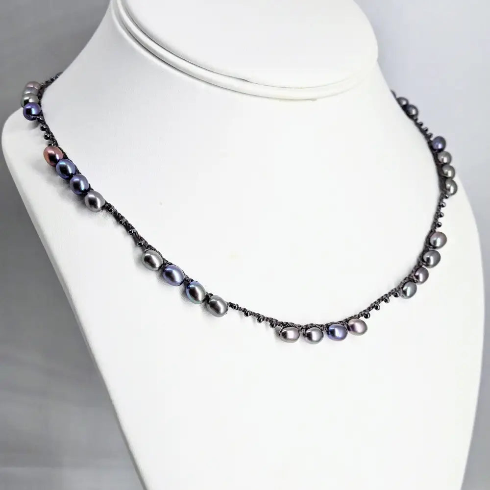 ?PRetty as a Peacock’ 16-18’’ Necklace - Peacock Pearls Sterling