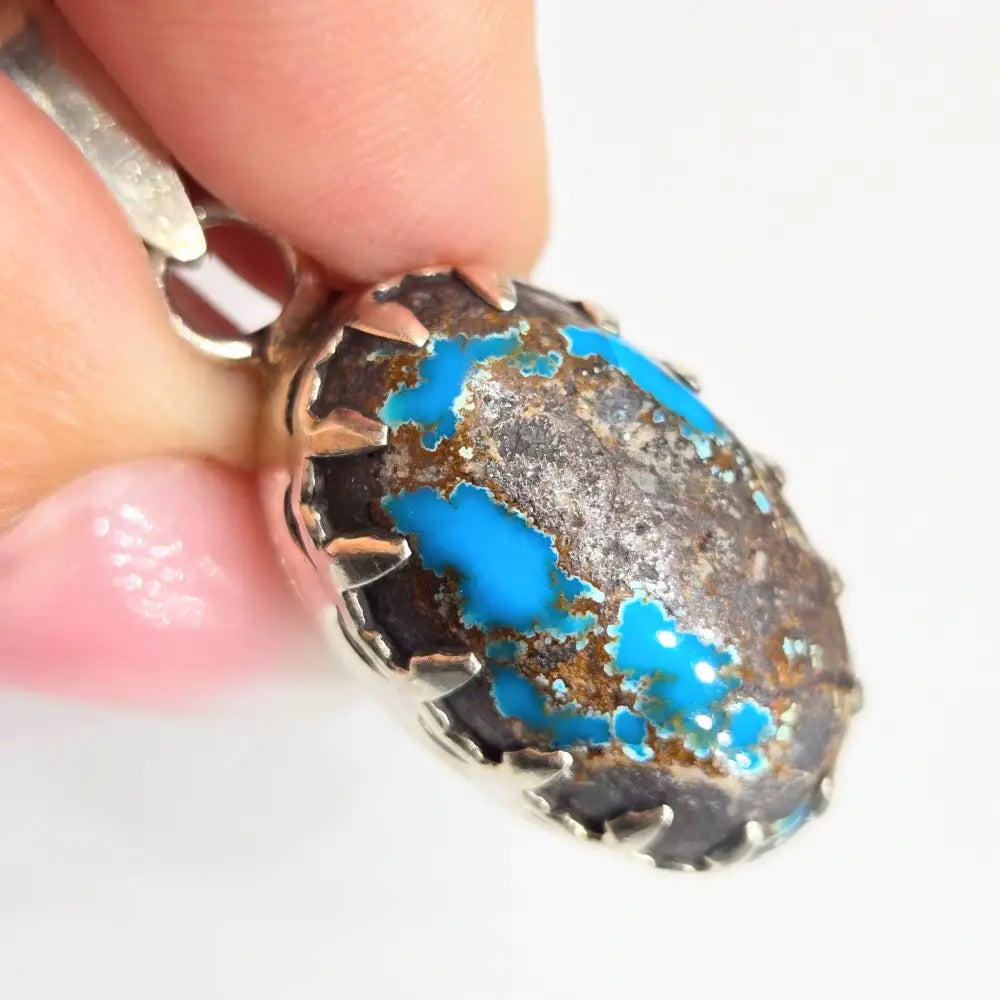 ?QUeens & Kings’ Pendant Necklace - Kingman Turquoise Sterling - Key West Local Luxe