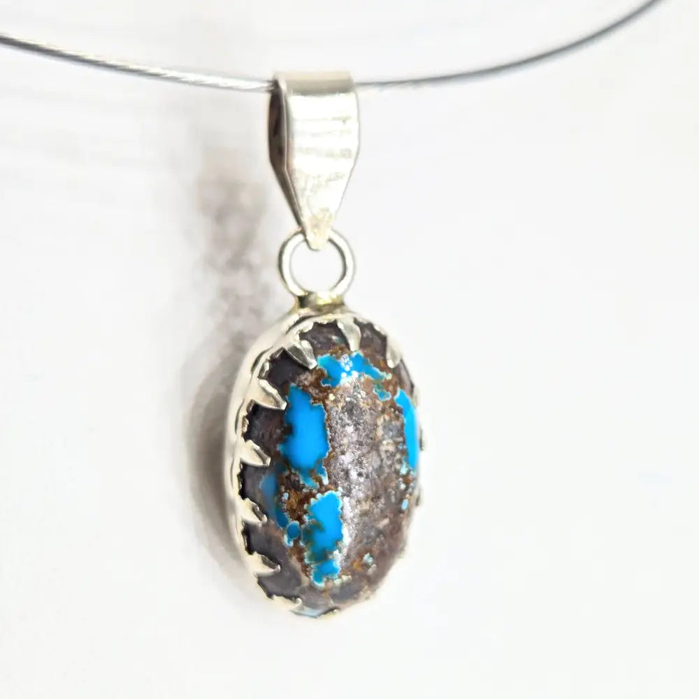 ?QUeens & Kings’ Pendant Necklace - Kingman Turquoise Sterling - Key West Local Luxe