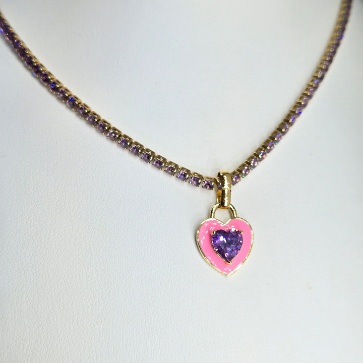"My Heart" Tennis Necklace