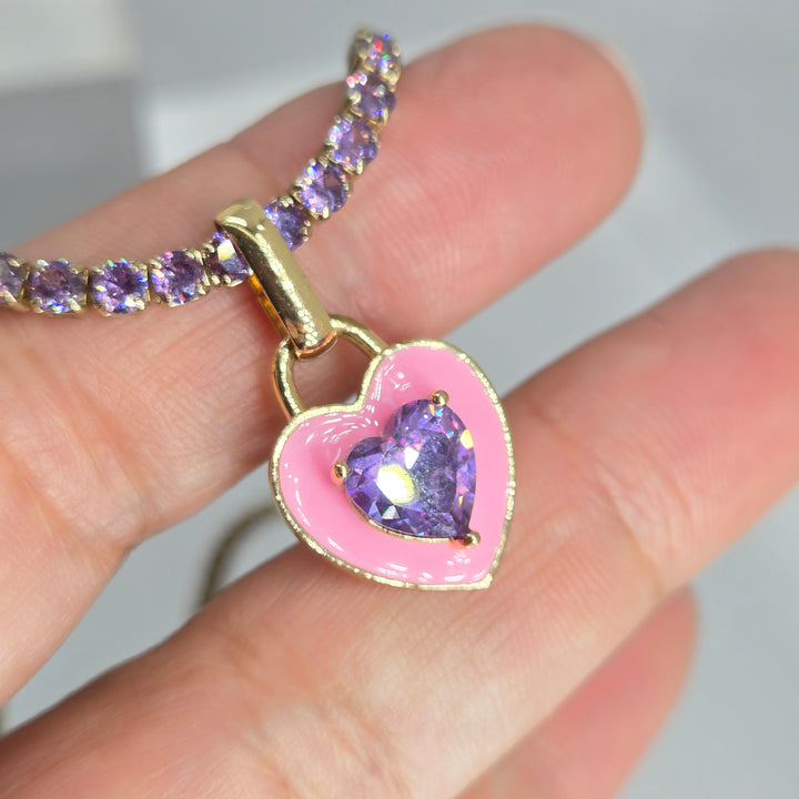 "My Heart" Tennis Necklace