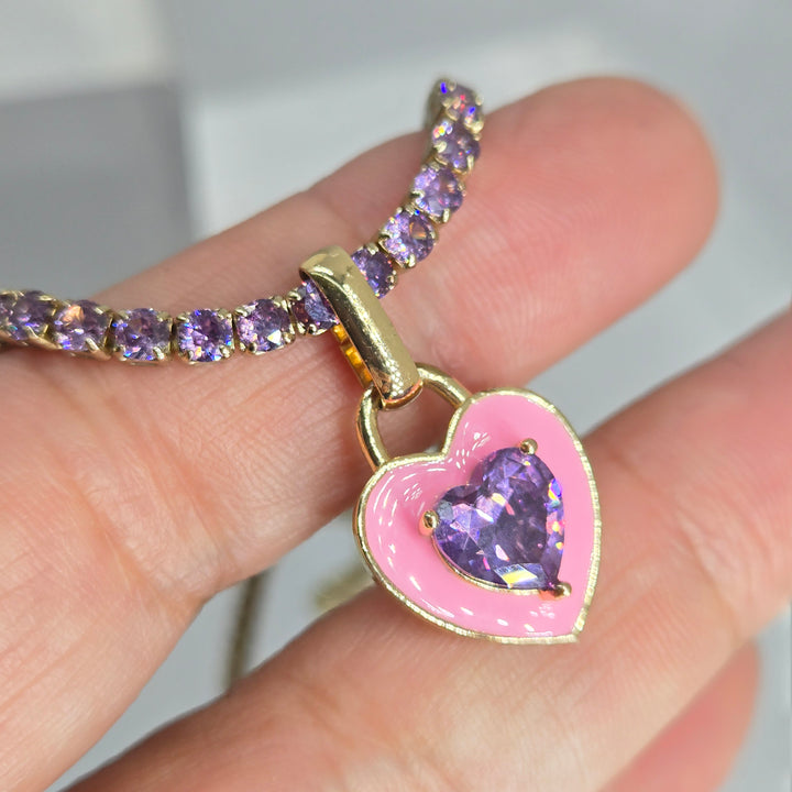 "My Heart" Tennis Necklace