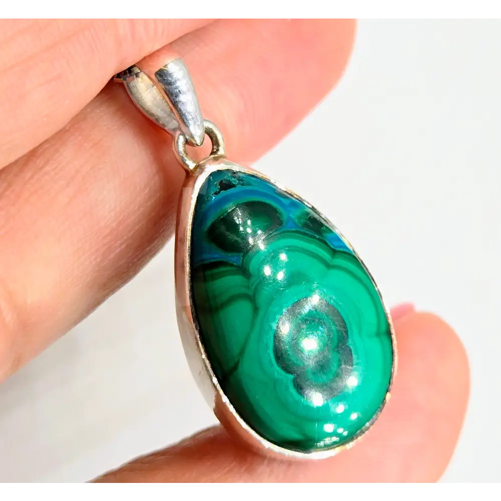 ?ROyal Serenity’ Pendant Necklace - Malachite Azurite Chrysocolla Sterling