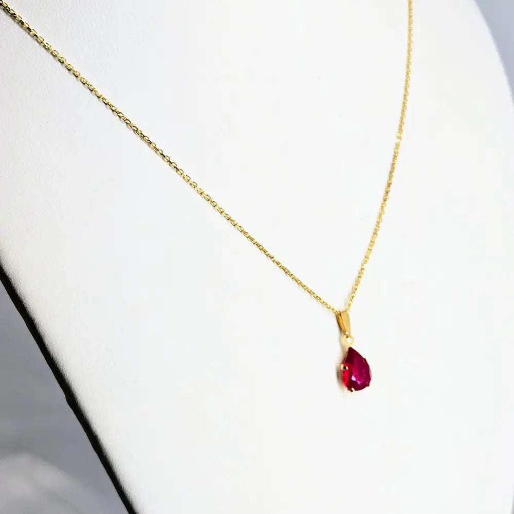 ?RUby-licious’ Pendant Necklace - Ruby 14k Gold