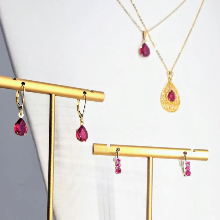 ?RUby-licious’ Pendant Necklace - Ruby 14k Gold