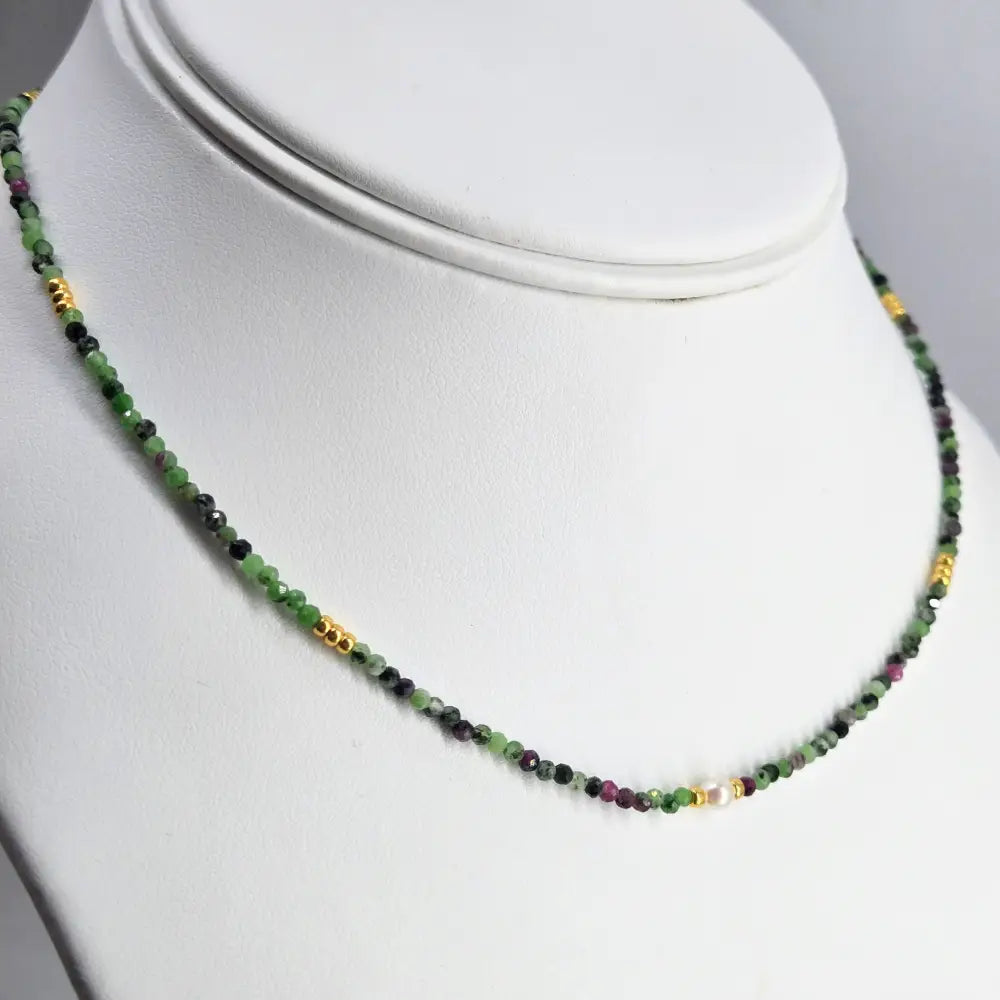 ?RUby Zoisite Strand’ Necklaces - Ruby - Necklace