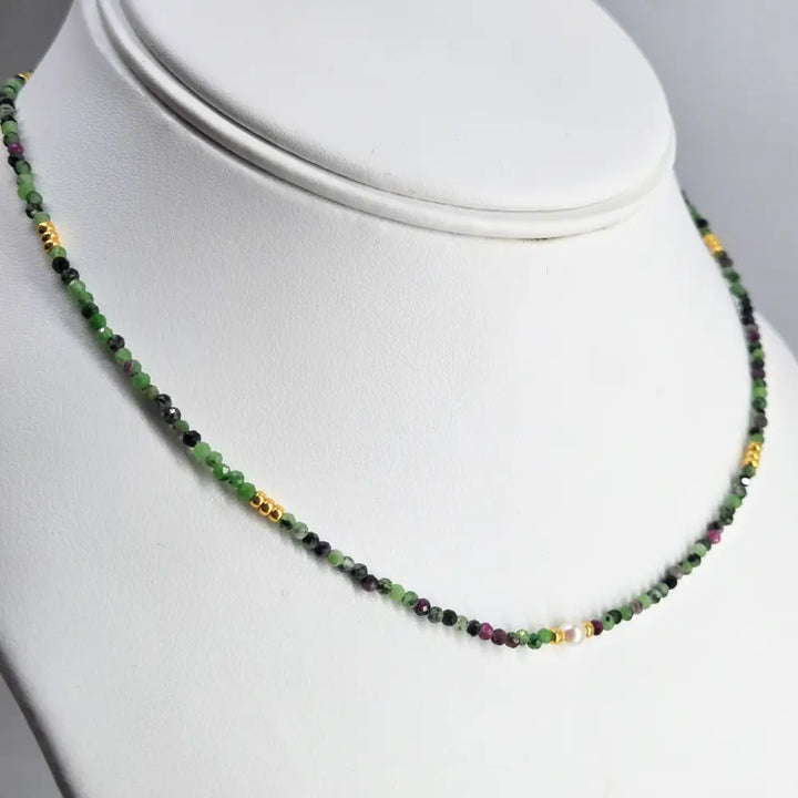 ?RUby Zoisite Strand’ Necklaces - Ruby - Necklace