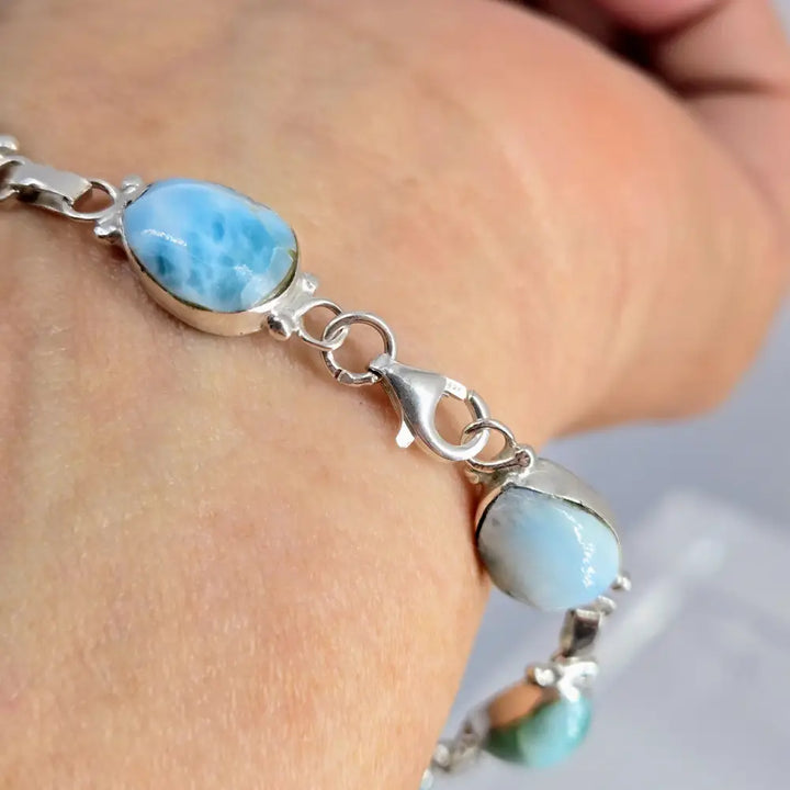 ?SEa Drops’ 7.5’’ Bracelet - Larimar Sterling