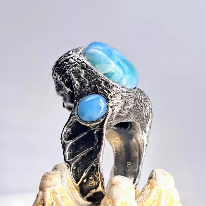 ?SEa Witch Surprise!’ Sz 8.25 Ring - Larimar Sterling