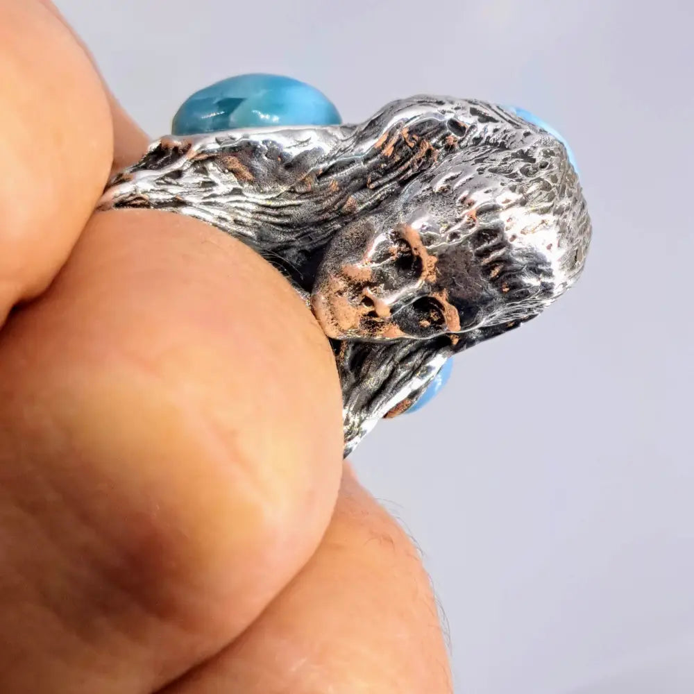 ?SEa Witch Surprise!’ Sz 8.25 Ring - Larimar Sterling