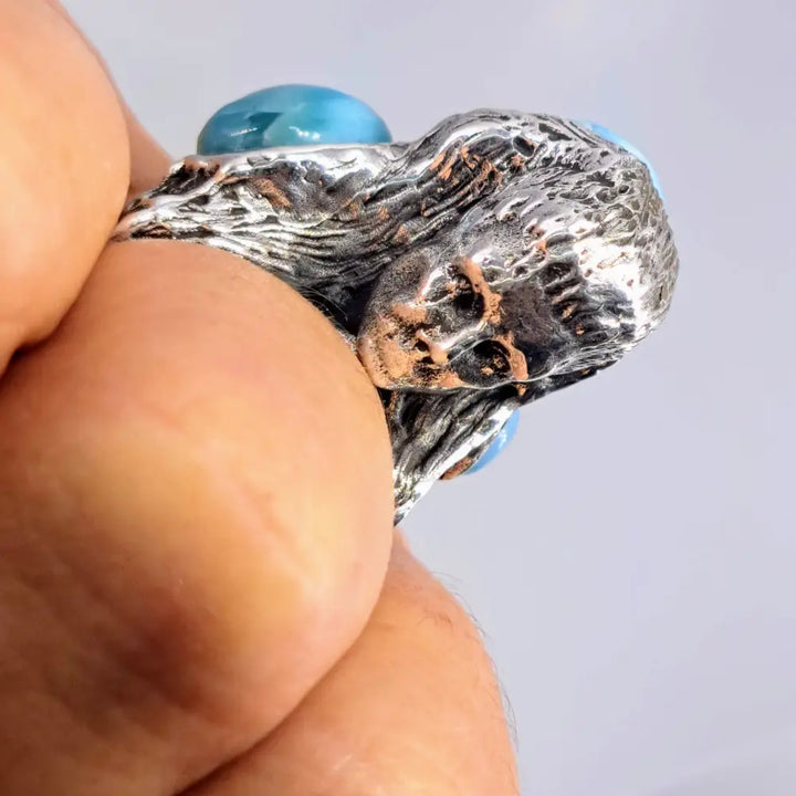 ?SEa Witch Surprise!’ Sz 8.25 Ring - Larimar Sterling