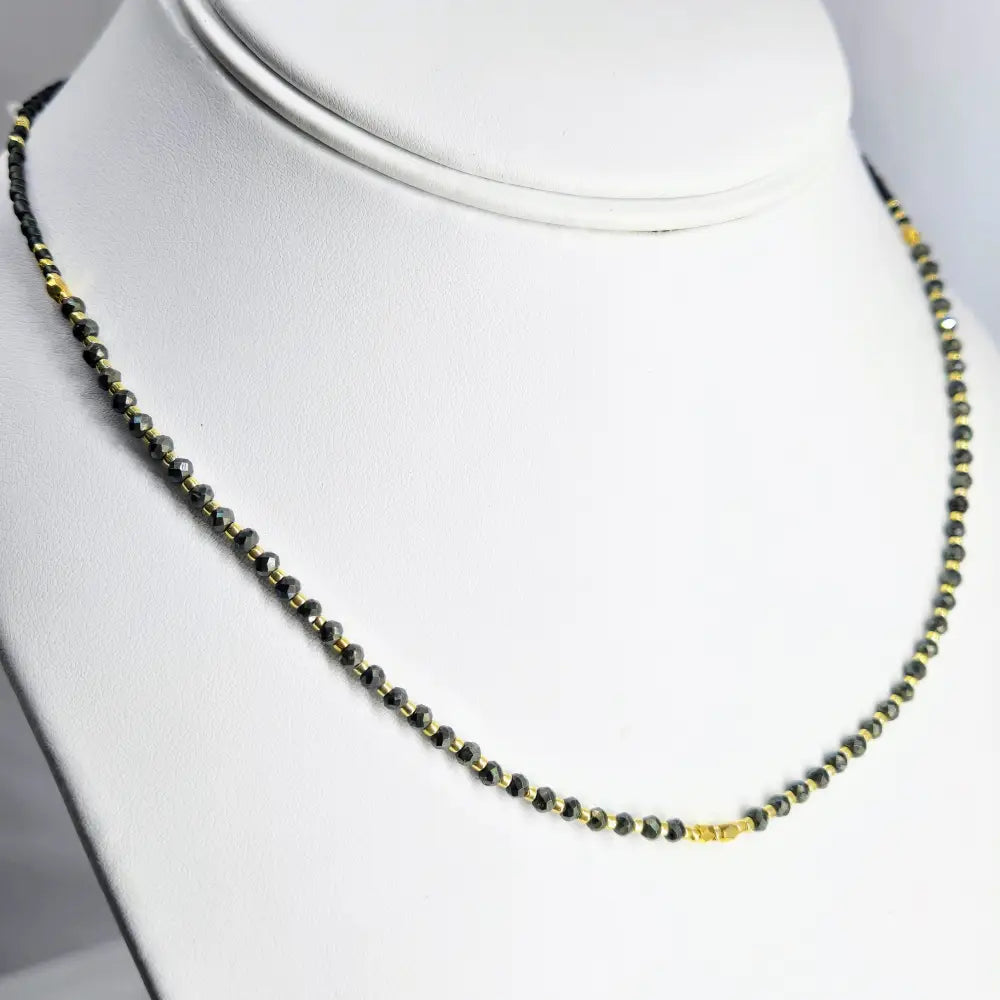 ?SEncillo’ 16’’-18’’ Necklace - Pyrite Heshi Gold Pvd