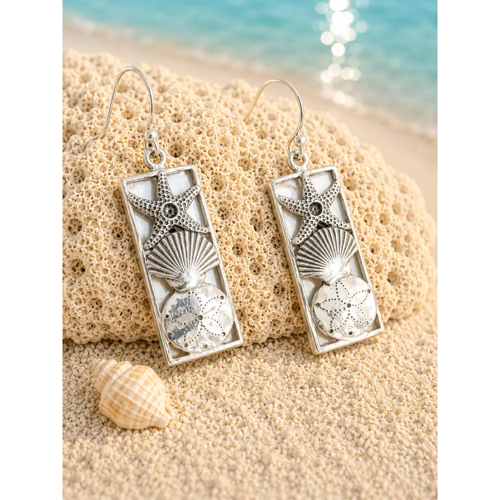 ?SHe-shells’ 1.5’’ Earrings - Mother of Pearl Sterling