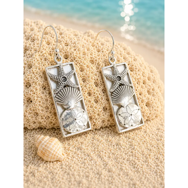 ?SHe-shells’ 1.5’’ Earrings - Mother of Pearl Sterling