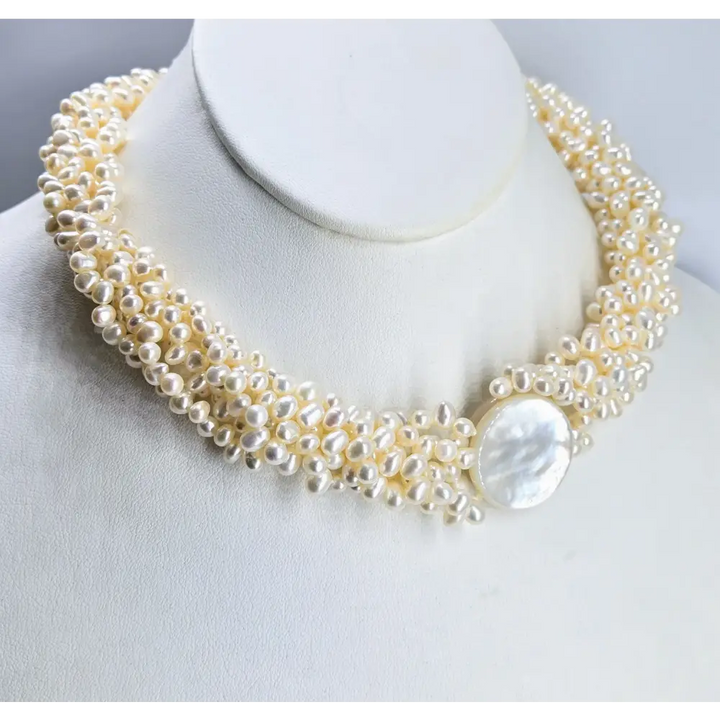 Outlet ?She’s Magnetic!’ 18’’ Necklace - Pearls South Sea Mother-of-pearl Magnetic Clasp