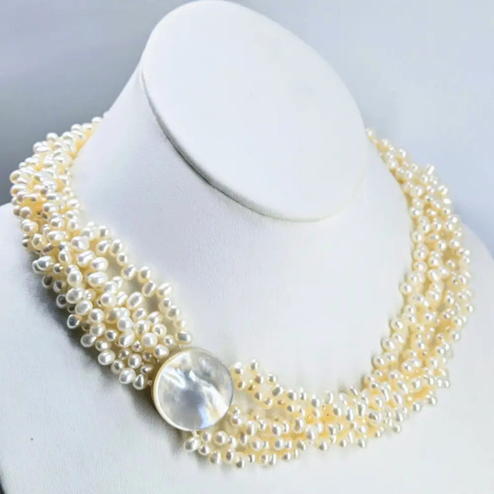 Outlet ?She’s Magnetic!’ 18’’ Necklace - Pearls South Sea Mother-of-pearl Magnetic Clasp