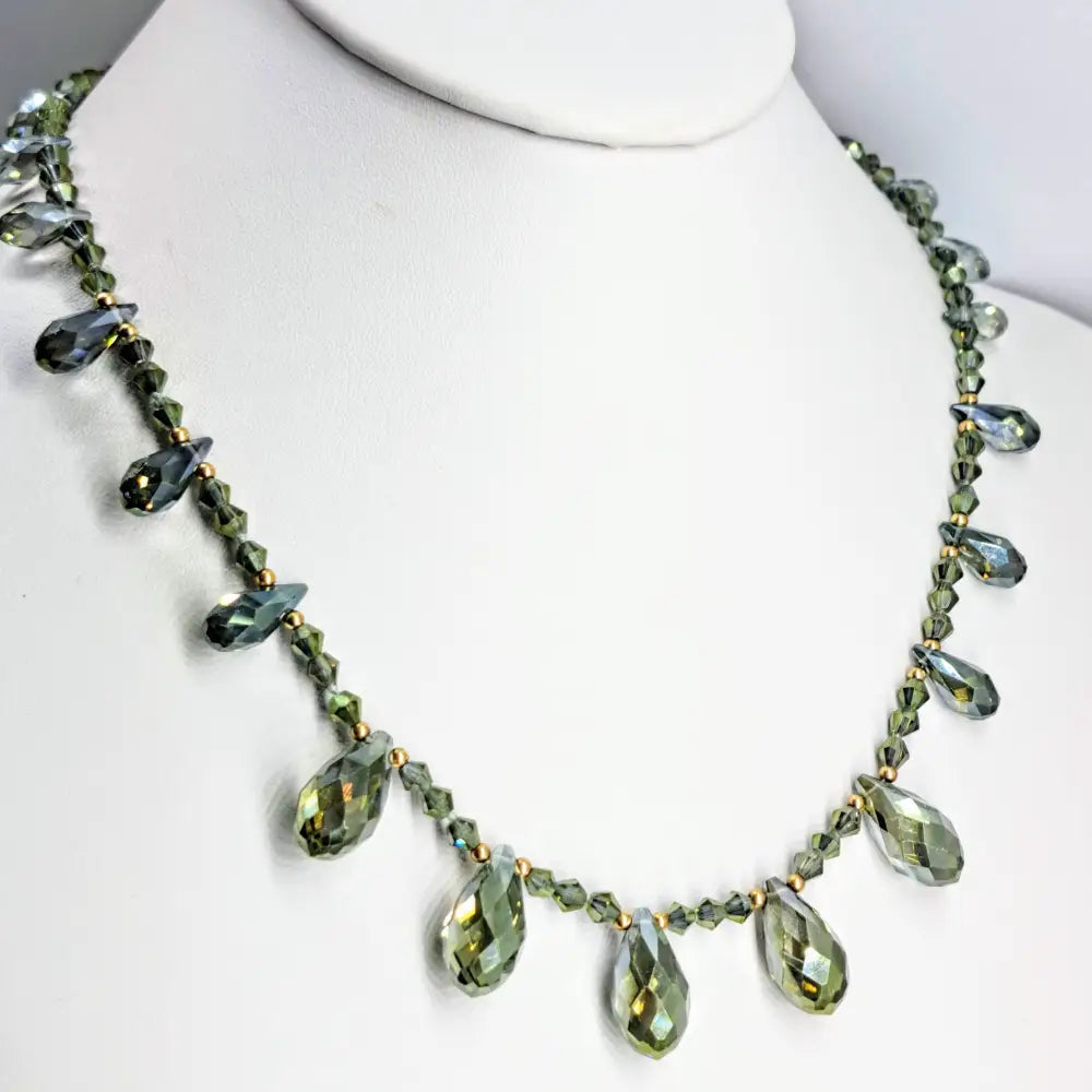 ?SParkle & Shine!’ 18’’ Necklace - (your Choice) Gem Grade Swarovski 14k Gold