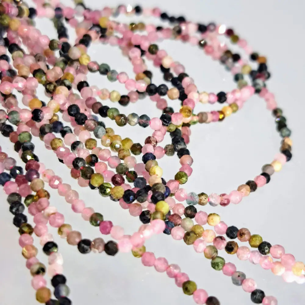 ?SParkle Strand’ 32’’ Necklace - your Choice of Micro-faceted Gem Strands - Tourmaline