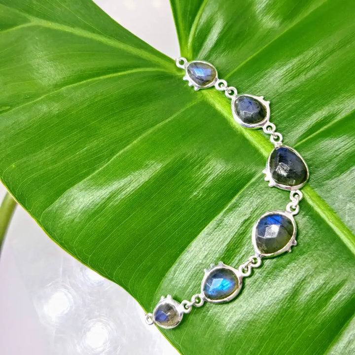 ?STardust’ 6.5’’-7.5’’ Bracelet - Moonstone or Labradorite Anti-tarnish 18k Gold Sterling - Silver